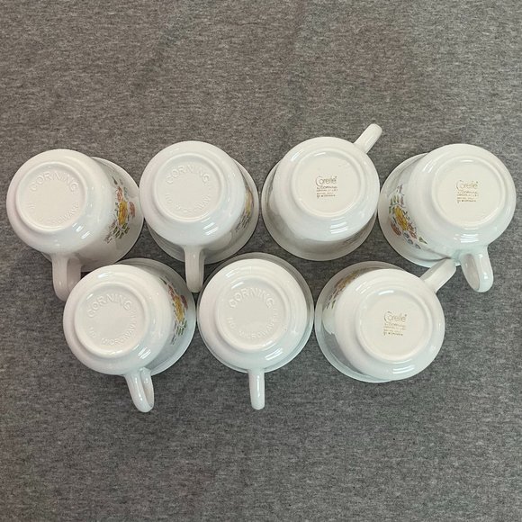 Corelle Spring Meadow Coffee Cups Set of 7 - Picture 10 of 12